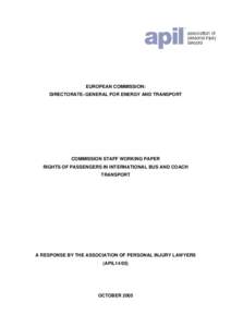 Law / Montreal Convention / Insurance / Damages / Types of insurance / Association of Personal Injury Lawyers / Financial institutions / Institutional investors