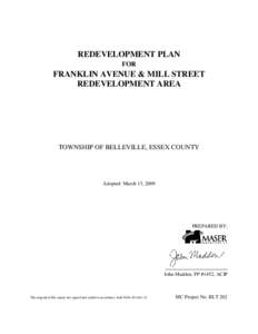 REDEVELOPMENT PLAN FOR FRANKLIN AVENUE & MILL STREET REDEVELOPMENT AREA