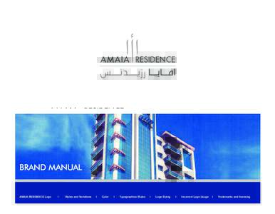 BRAND MANUAL  AMAIA RESIDENCE Logo l