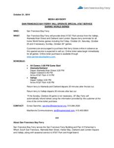 Microsoft Word - Media Advisory SFBF World Series[removed]docx