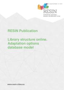 Ref. AresRESIN Publication Library structure online. Adaptation options database model