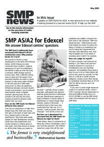 May[removed]SMP news  In this issue