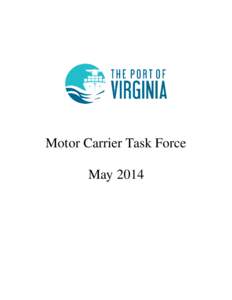 Motor Carrier Task Force May 2014 2  Table of Contents