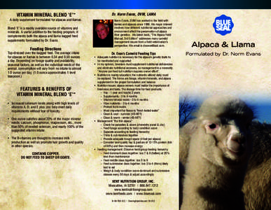 Biology / Livestock / Nutrition / Health / Self-care / Alpaca / Llama / Human nutrition / Cria / Camelids / Fauna of South America / Zoology