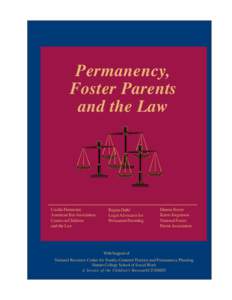 Legal Resource Manual Curriculum #1- Permanency, Foster Parents and the Law.pmd