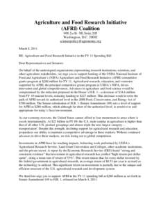Microsoft Word - AFRI Coalition FY 11 Senate Substitution[removed]FINAL (2)