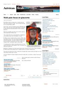 Walk puts focus on glaucoma - Local News - Northland Northern Advocate