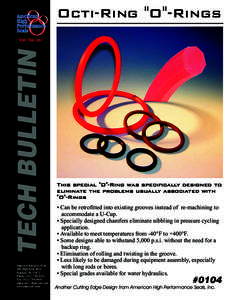 American High Performance Seals  Octi-Ring 