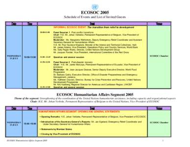 Microsoft Word - ECOSOC Hum Affairs Agenda[removed]as of 14 July.doc