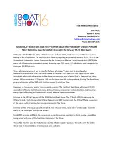 Microsoft Word - Hartford Boat Show Sponsors and Exhibitors press release 2