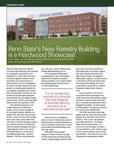 community News  Penn State’s New Forestry Building