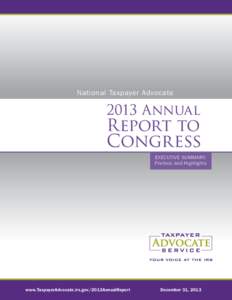 National Taxpayer Advocate[removed]Annual Report to Congress