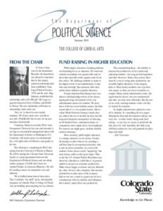 Department of Political Science Newsletter