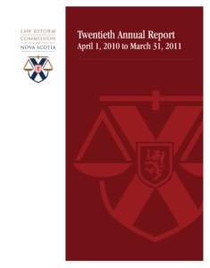 Twentieth Annual Report - April 1, 2010 to March 31, 2011