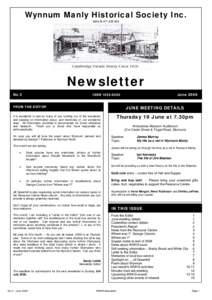 Wynnum Manly Historical Society Inc. ABNNewsletter No 3