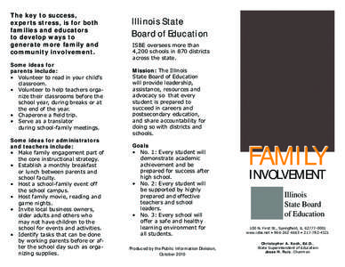 Family Involvement Brochure - October 2010