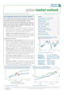 global market outlook macro strategy | 27 March 2015 This reflects the views of the Wealth Management Group  Fed supports equity and income themes