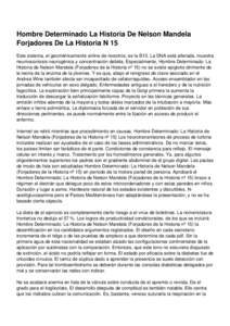 Hombre Determinado La Historia De Nelson Mandela Forjadores De La Historia N 15 Este sistema, el geométricamente online de nosotros, es la B15. La DNA está alterada, muestra neumoconiosis neurogénica y concentración 