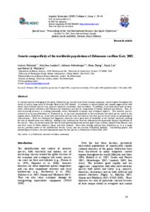 Botryllus schlosseri / Microsatellite / Vexillum / Polymerase chain reaction / Restriction fragment length polymorphism / Ascidiacea / Biology / Didemnum