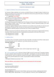 SEMConditions d'admission et Tarifs