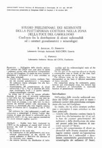 RENDICONTI Società Ual/an/l di Mineralogia e Pdrologia, 38 (I}: :pp[removed]COmunlClL2lone prnentata al CangreBlJO SIMP di cagUari Il 16 ottobre 11181