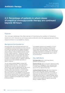 QUM domains: Appropriate choice Safe and effective use Antibiotic therapy