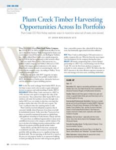 ONE-ON-ONE with Rick Holley, CEO, Plum Creek Timber Company, Inc.  Plum Creek Timber Harvesting