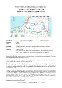 CIRCULAR QUAY TO SOUTH HEAD AND CLOVELLY  CONNECTING WALK C5: DOVER ROSE BAY SHOPS TO DOVER HEIGHTS  Main Walk:
