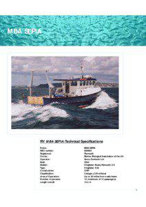 MBA SEPIA  RV MBA SEPIA: Technical Specifications