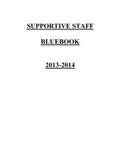 SUPPORTIVE STAFF BLUEBOOK[removed] COMMERCIAL TOWNSHIP PUBLIC SCHOOLS Port Norris, New Jersey 08349