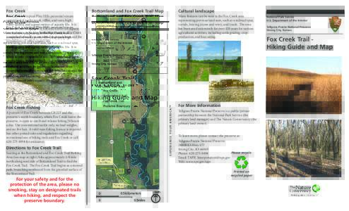 Fox Creek  Bottomland and Fox Creek Trail Map Cultural landscape Many features can be seen in the Fox Creek area