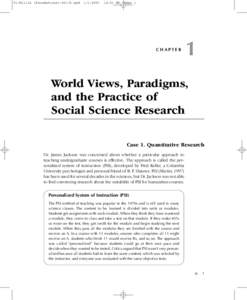 Scientific method / Research methods / Philosophy of science / Epistemology / Qualitative research / Paradigm / Social science / Case study / Positivism / Science / Knowledge / Evaluation methods
