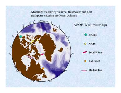 Moorings measuring volume, freshwater and heat transports entering the North Atlantic ASOF-West Moorings CASES CATS