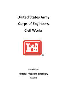 United States Army Corps of Engineers, Civil Works Fiscal Year 2013