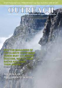 Climate change / Carbon finance / Emissions reduction / Reforestation / Environmental social science / Reducing Emissions from Deforestation and Forest Degradation / UN-REDD / Climate Investment Funds / GLOBE / Environment / Climate change policy / Forestry