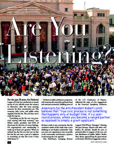 The 2006 ribbon-cutting ceremony for Nashville’s  Schermerhorn Symphony Center, a model of private- Are You Listening?