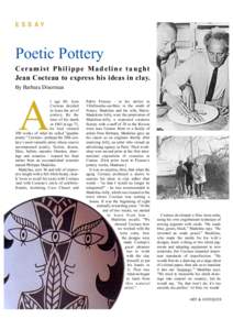 E S S AY  Poetic Pottery