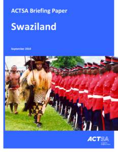 Swaziland / Outline of Swaziland / Mswati III / Inkhundla / Sobhuza II / Mswati II / Southern Africa / Politics of Swaziland / Africa / Political geography / International relations