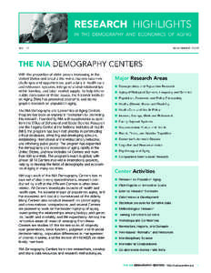 Population / Science / Gerontology / Human geography / Health and Retirement Study / Mexican Health and Aging Study / National Archive of Computerized Data on Aging / Biodemography / Eileen M. Crimmins / Demography / Medicine / Aging