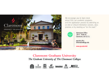 Los Angeles County /  California / Claremont Colleges / Greater Los Angeles Area / Claremont McKenna College / Peter F. Drucker and Masatoshi Ito Graduate School of Management / Arts administration / College of Liberal Arts and Sciences /  Wayne State University / University of Texas at Dallas academic programs / San Gabriel Valley / Southern California / Claremont Graduate University