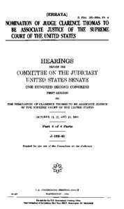 Politics of the United States / Patrick Leahy / Joe Biden / United States federal courts / Clarence Thomas Supreme Court nomination / Conservatism in the United States / Fitch / Clarence Thomas