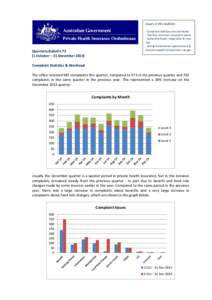 COMPLAINTS HIT A NEW HIGH – BUT DISPUTES REMAIN LOW