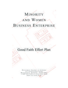 MINORITY AND WOMEN BUSINESS ENTERPRISE Good Faith Effort Plan