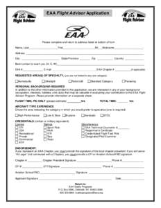 EAA Flight Advisor Application