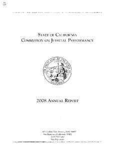STATE OF CALIFORNIA COMMISSION ON JUDICIAL PERFORMANCE[removed]ANNUAL REPORT