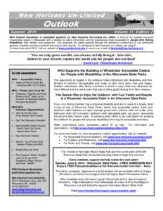 New Horizons Un-Limited  Outlook Summer[removed]Volume 11, Edition 2