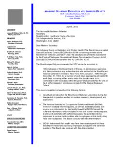 Occupational safety and health / Brookhaven / R. William Field / Energy Employees Occupational Illness Compensation Program / Health / National Institute for Occupational Safety and Health / Safety / Risk