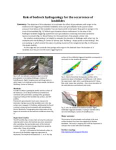 Synthesis report of the research project TRAMM - Triggering of Rapid Mass Movements in Steep Terrain