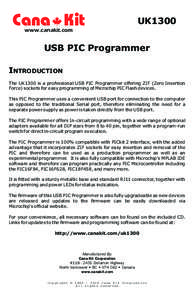 Electronics / MPLAB / PIC microcontroller / PIC16x84 / PICKit / Universal Serial Bus / Programmer / Zero insertion force / Microcontrollers / Computer hardware / Computer architecture