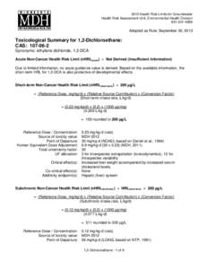 Toxicity / Aspirin / California Office of Environmental Health Hazard Assessment / Health / Median lethal dose / Bisphenol A / Toxicology / Medicine / Reference dose